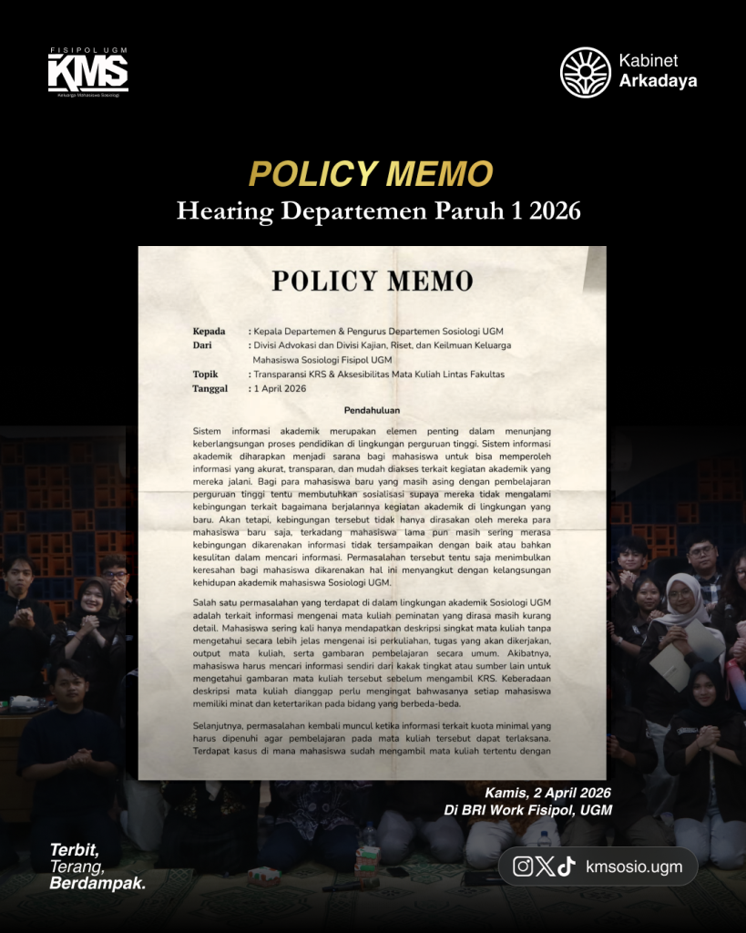 Policy Memo Hearing Departemen Paruh 1 2026